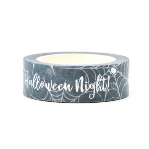 Halloween Night Silver Foiled Washi Sample