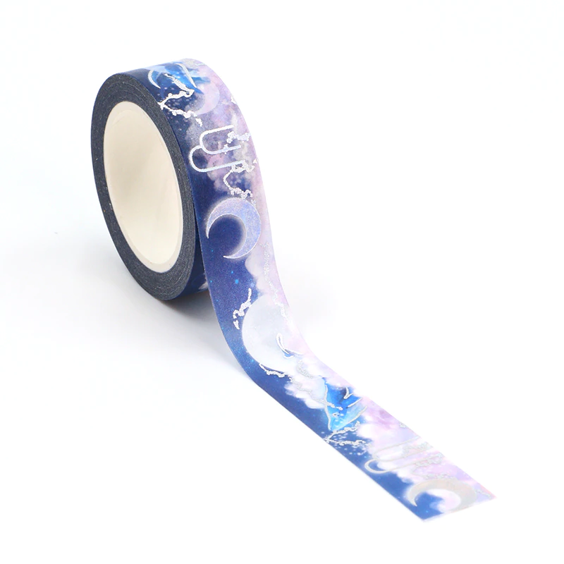 Moon and Dreams Silver Foiled Washi Tape