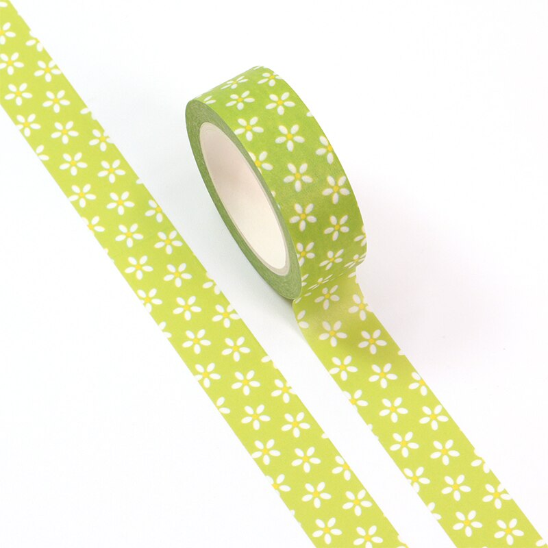 Daisies Green Washi Tape