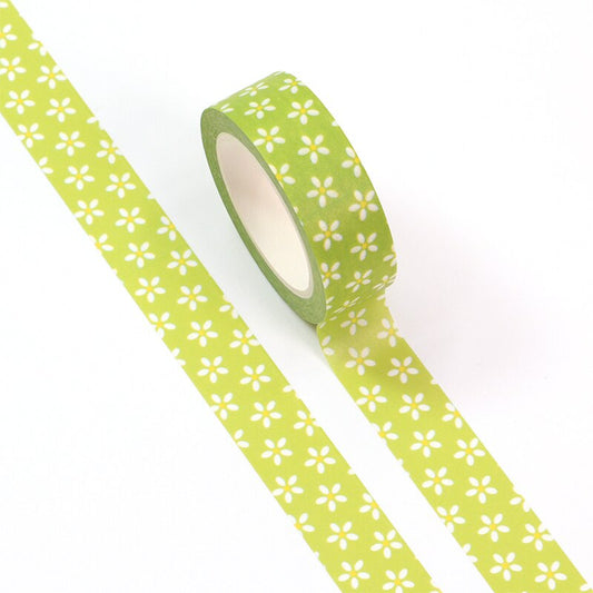 Daisies Green Washi Tape