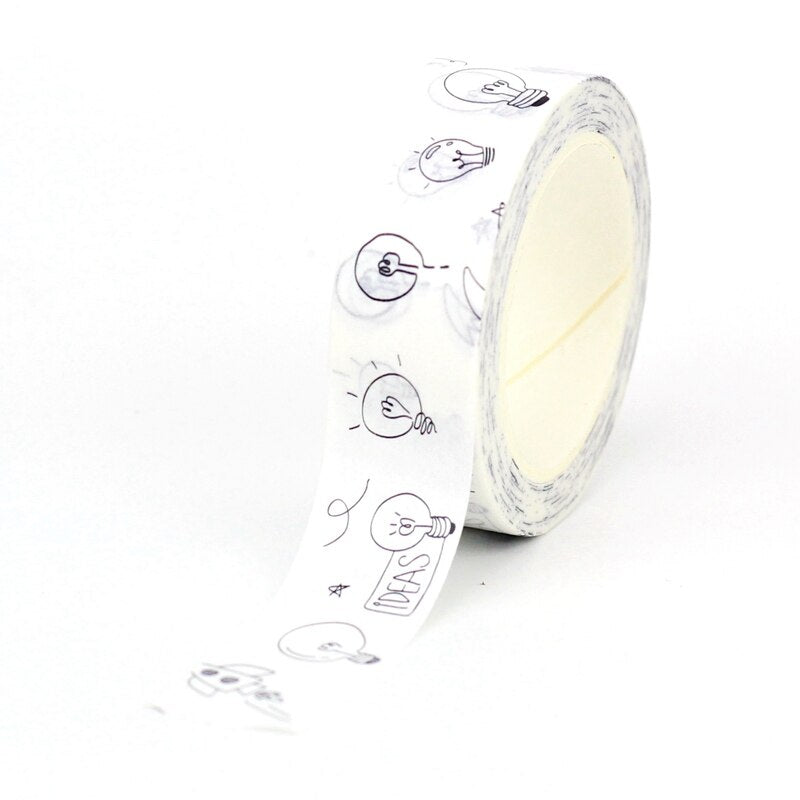 Black and White Science Washi Tape