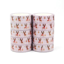 Load image into Gallery viewer, Reindeer Washi Tape Sample
