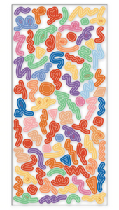 Colourful Confetti Glitter PET Sticker