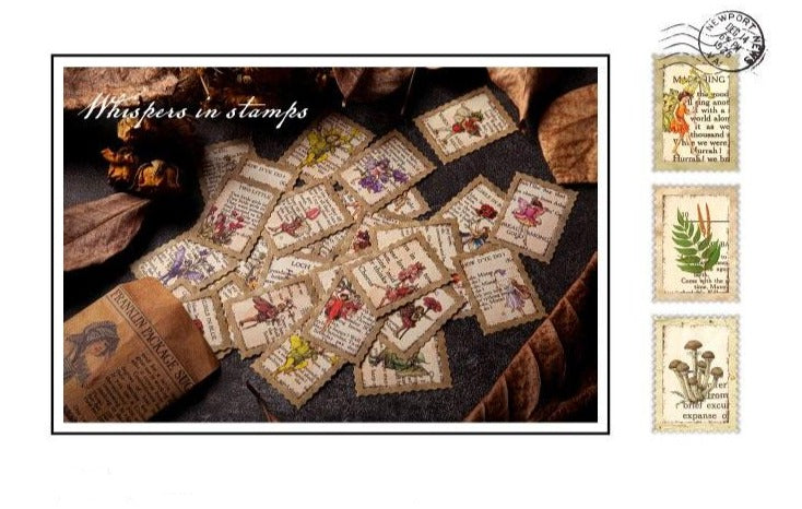 Vintage Stamp Stickers