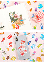 Load image into Gallery viewer, Kawaii Drinks Planner Stickers
