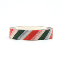 Load image into Gallery viewer, Red and Green Christmas Washi Tape Sample
