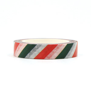 Red and Green Christmas Washi Tape Sample