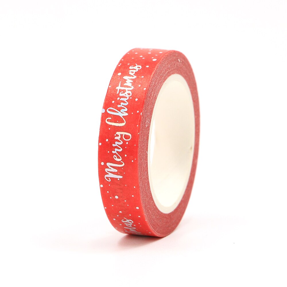 Merry Christmas Silver Foiled Washi Tape