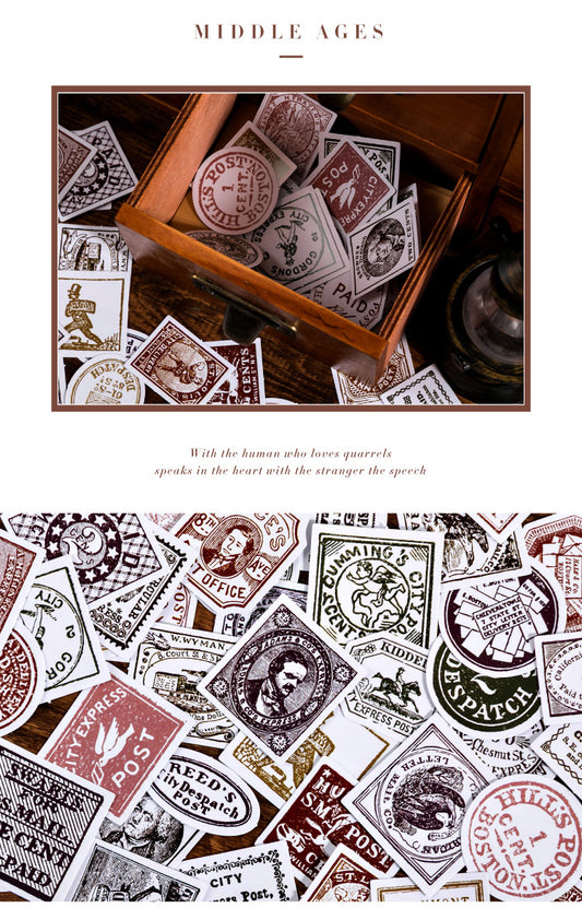 Medieval Stamps Planner Stickers