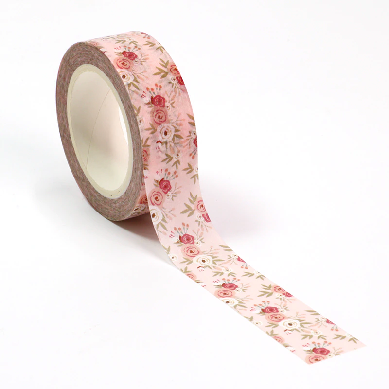 Cute Spring Pink Flowers Washi Tape