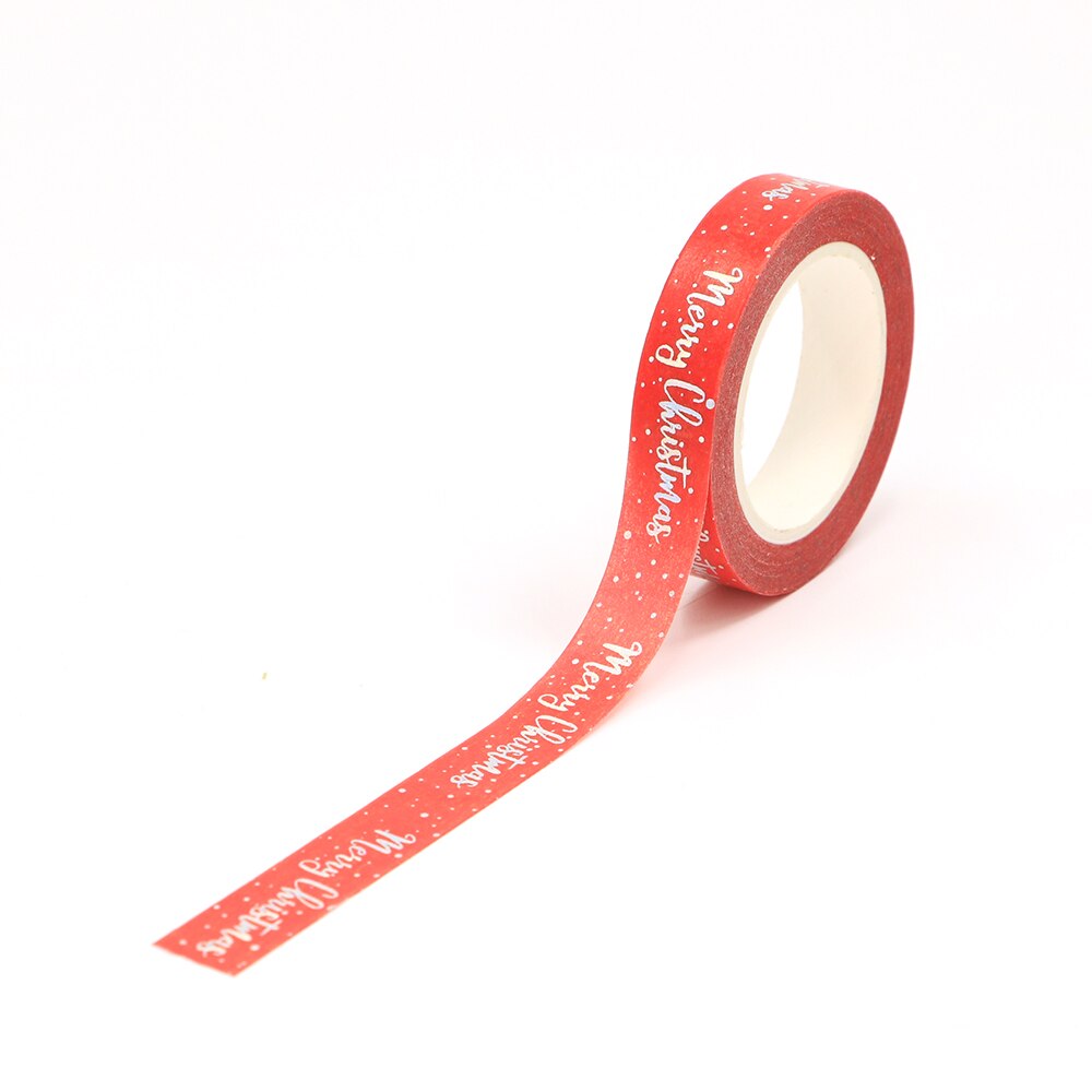 Merry Christmas Silver Foiled Washi Tape