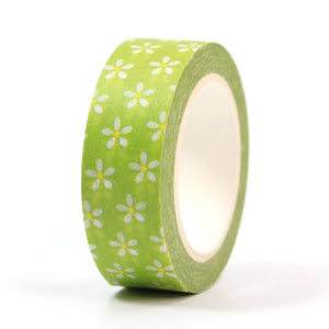 Daisies Green Washi Tape