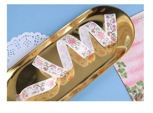 Blooming Flowers Gold Foiled Washi Sample