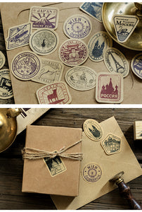 Vintage Travelling in the Old Days Planner Stickers