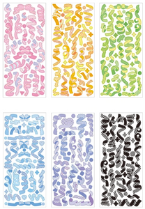Checkered Confetti Stickers