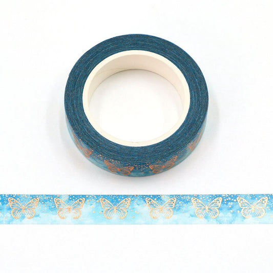 Gold Foiled Butterflies Washi Tape