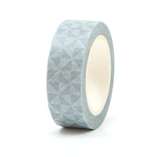 Load image into Gallery viewer, Blue Triangular Trellis Pattern Washi Tape
