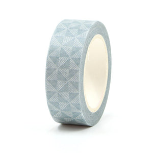 Blue Triangular Trellis Pattern Washi Tape