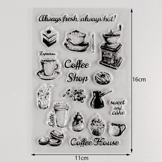 Coffee Shop Clear Stamp