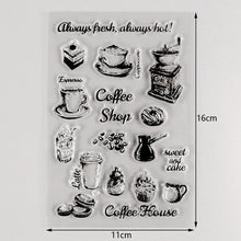 Load image into Gallery viewer, Coffee Shop Clear Stamp
