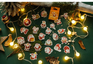 Santa Clause Sticker Box