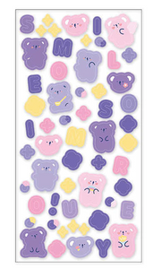 Hello Koala Glitter PET Sticker