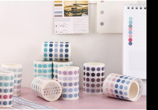Polka Dot Washi Sticker- Scenery