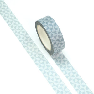Blue Triangular Trellis Pattern Washi Tape