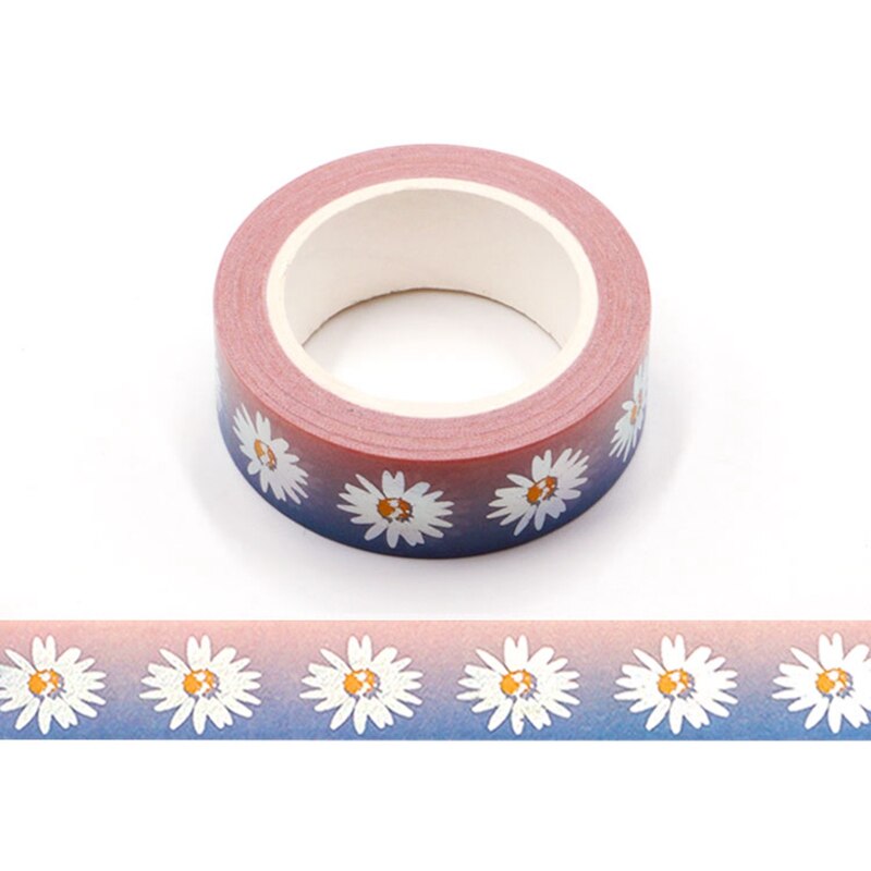 Cute Daisy Silver Foiled Washi Tape