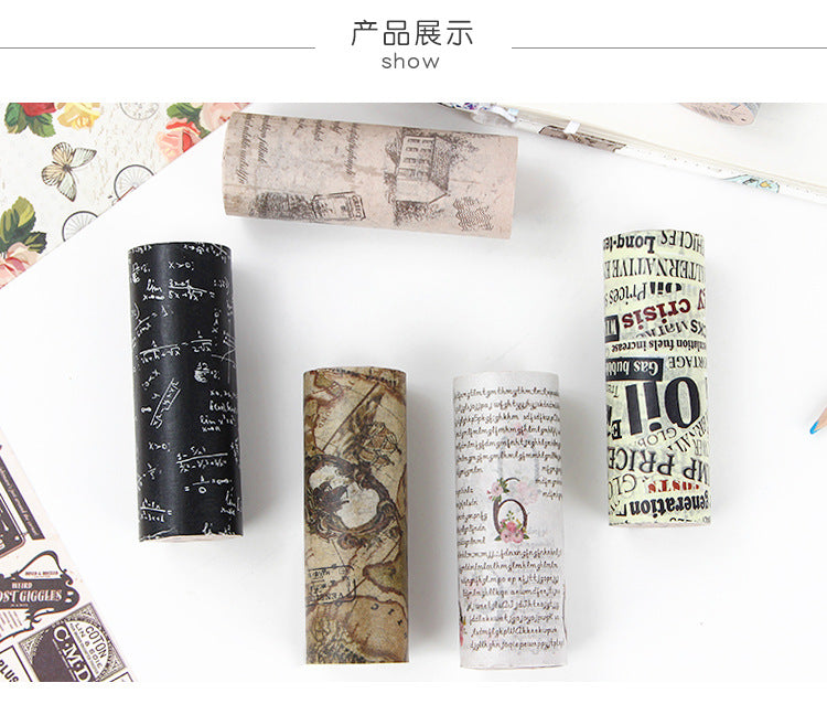 Vintage Postmark Washi, Journaling and Planner Tapes