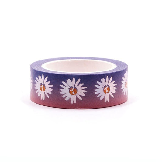Cute Daisy Silver Foiled Washi Tape