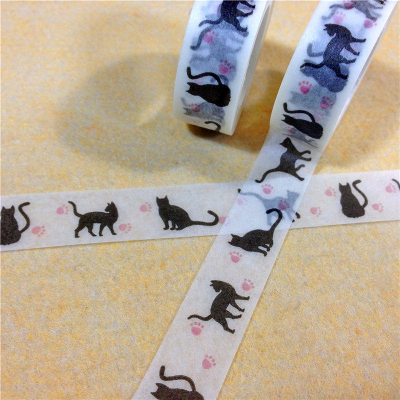 Cat Silhouette Washi Tape