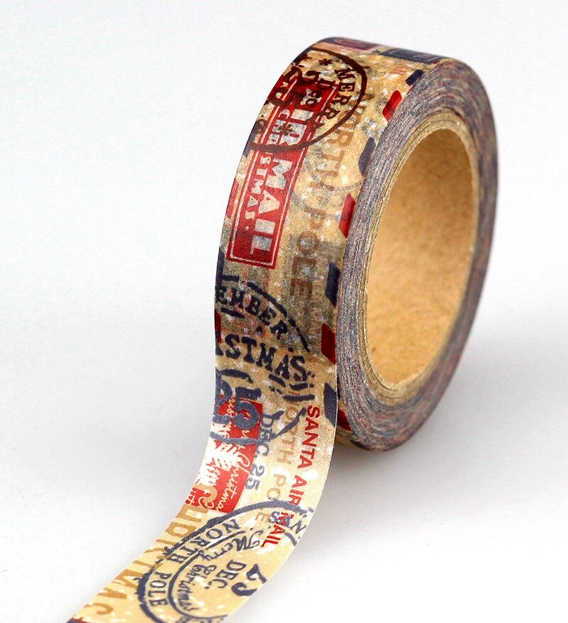 Vintage Stamps Kraft Washi Tape