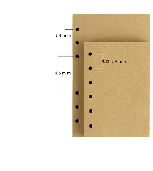 Transparent Ring Binder Inserts- Kraft
