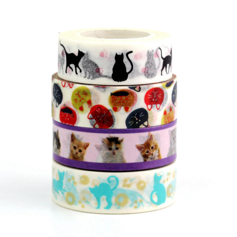Teal Cat Washi Tape