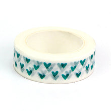 Load image into Gallery viewer, Green Heart Washi Tape
