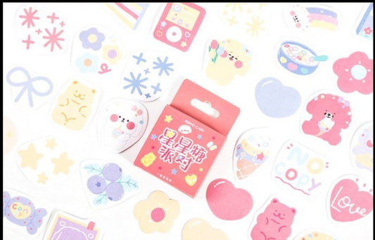 Kawaii Star Party Planner Stickers