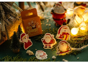 Santa Clause Sticker Box