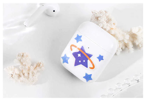 Planet and Stars Glitter PET Sticker