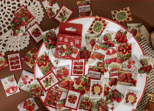 Strawberries Stamp Sticker Box