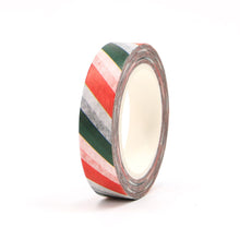 Load image into Gallery viewer, Red and Green Christmas Washi Tape Sample
