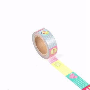 Colourful Check Memo Washi Tape