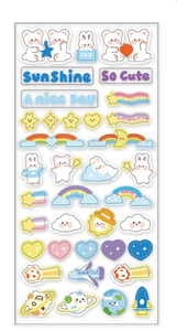 Sunshine Glitter PET Sticker