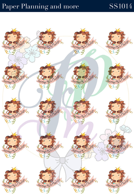 Happy Birthday Sticker Sheet