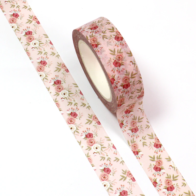 Cute Spring Pink Flowers Washi Tape