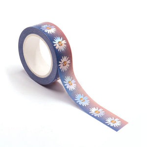 Cute Daisy Silver Foiled Washi Tape