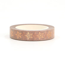 Load image into Gallery viewer, Starfish Copper Foiled Washi Tape
