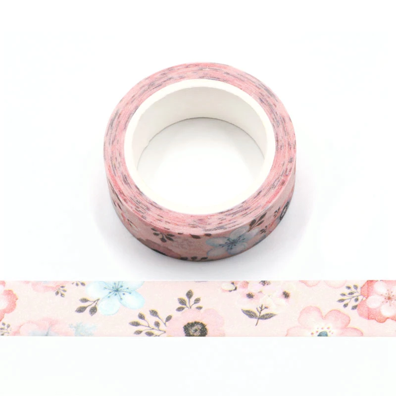 Spring Pink Floral Washi Tape