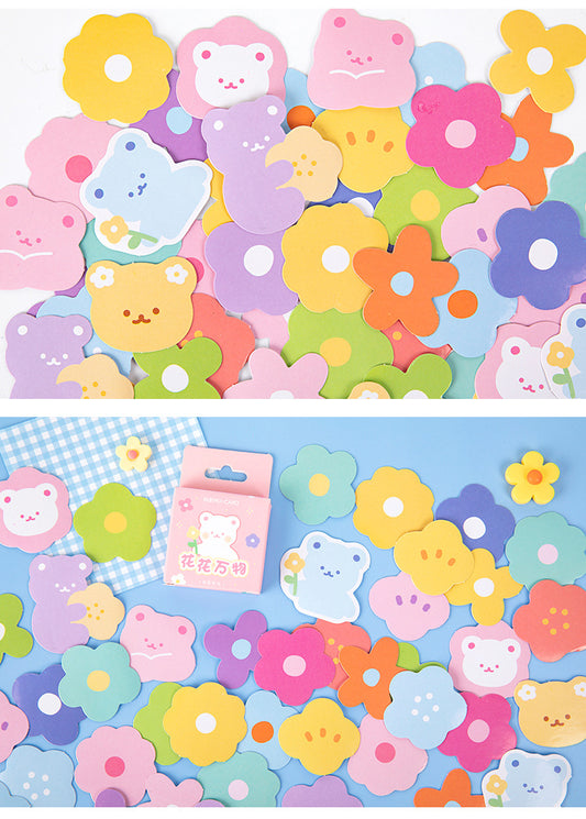 Kawaii Floral Planner Stickers