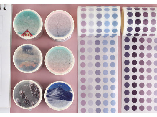 Polka Dot Washi Sticker- Scenery